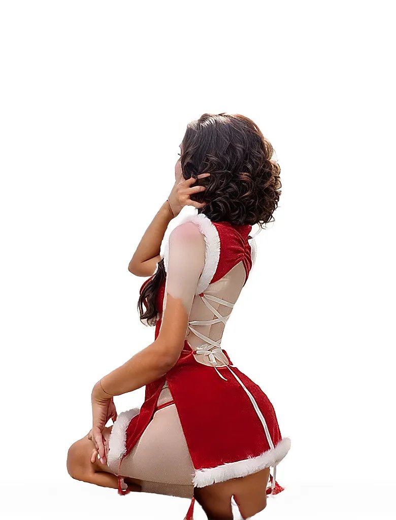 Pure Desire Christmas Cheongsam LingeriePure Desire Christmas Cheongsam Lingerie