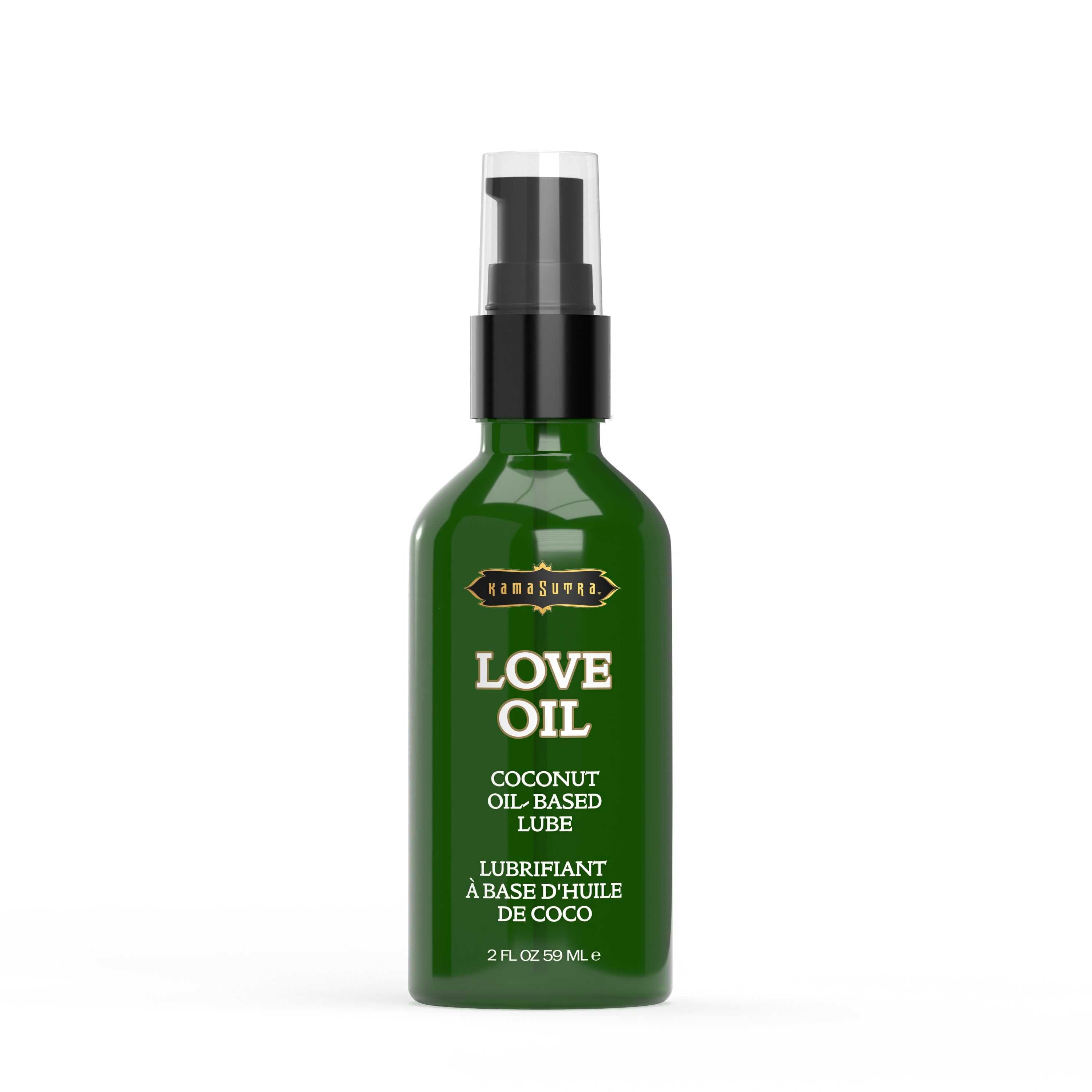 Kama Sutra Love Oil Coconut Oil Based 2 fl oz/59 ml Lube & Body Glide