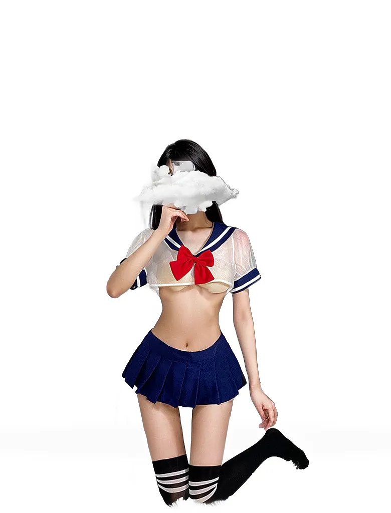 Cute Mesh Perspective Cosplay LingerieCute Mesh Perspective Cosplay Lingerie