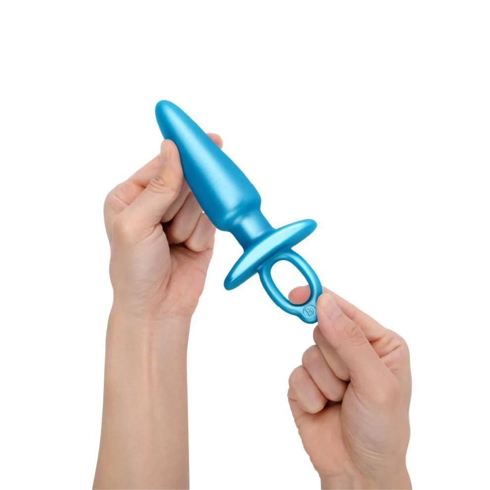 B-Vibe SLEEK BUTT PLUG Tapered Silicone NonVibrating Training ButtPlug