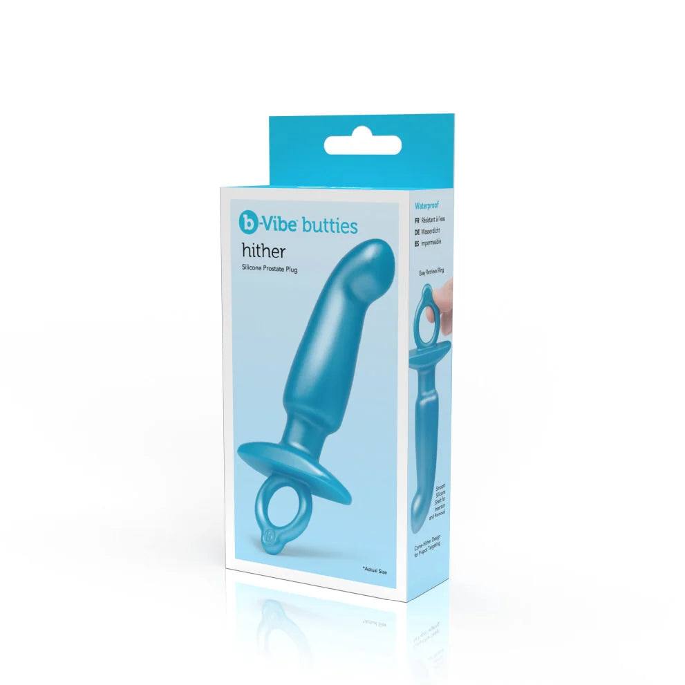 b-Vibe HITHER PLUG Silicone Prostate Plug Multi-Functional Butt Plug