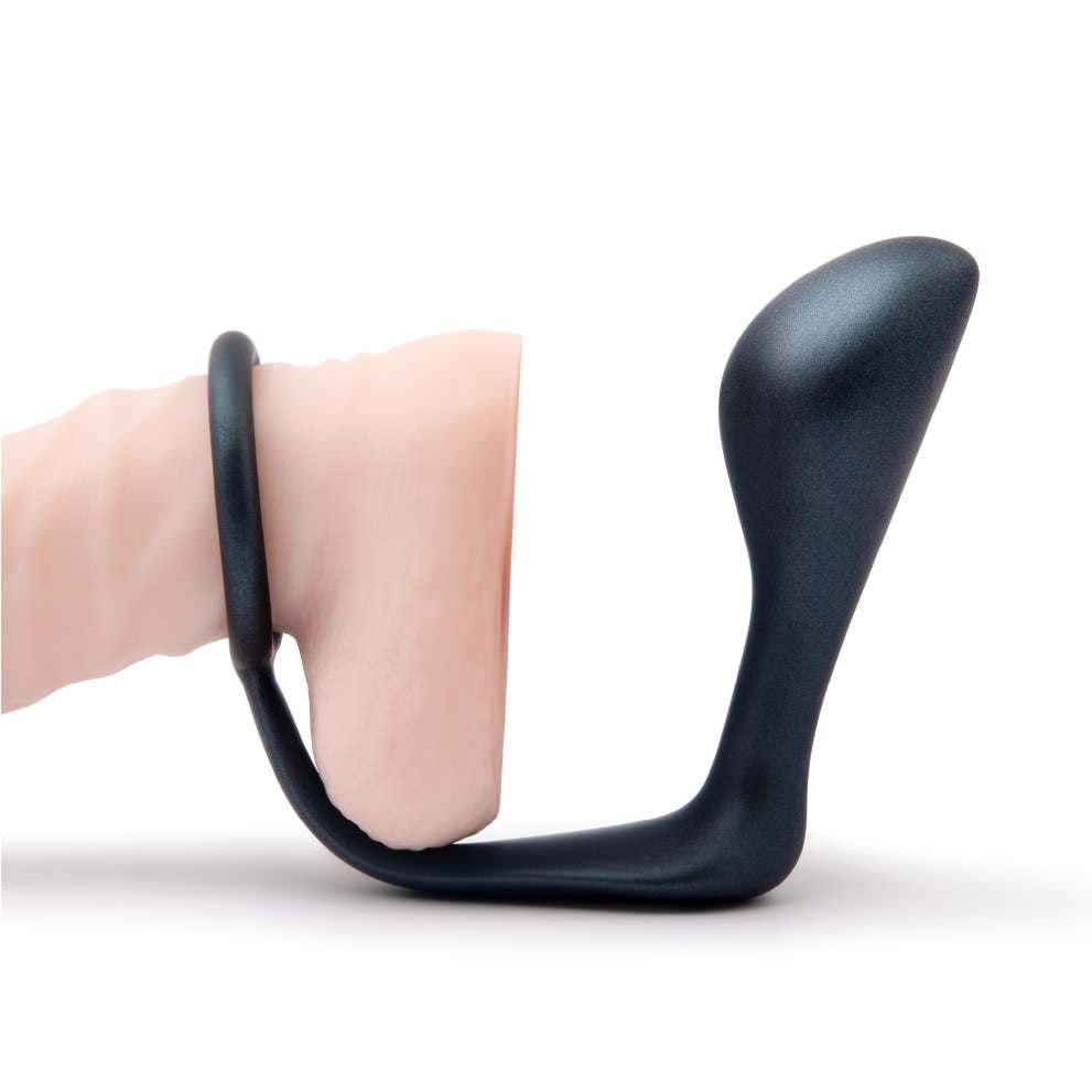 b-Vibe RINGER COCK RING & PLUG Silicone Cock Ring and Prostate Plug