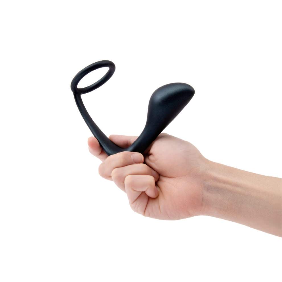 b-Vibe RINGER COCK RING & PLUG Silicone Cock Ring and Prostate Plug