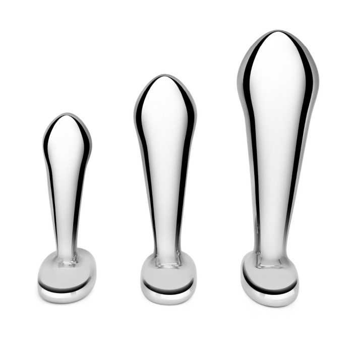b-Vibe STAINLESS STEEL P-SPOT TRAINING SET-Vibe STAINLESS STEEL