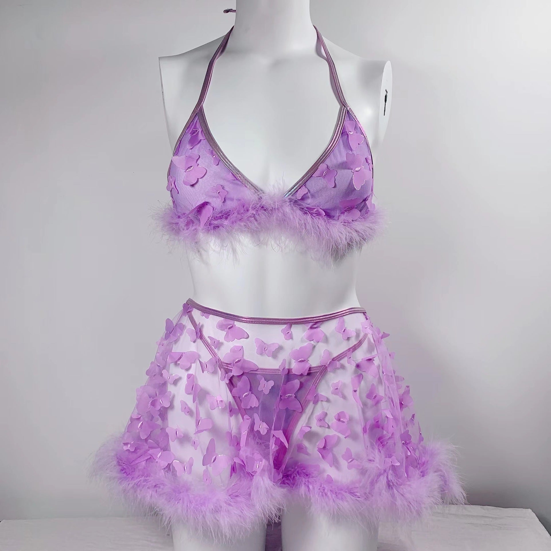 Butterfly Perspective Mesh Frayed Sexy OutfitButterfly Perspective Mesh Frayed Sexy Outfit