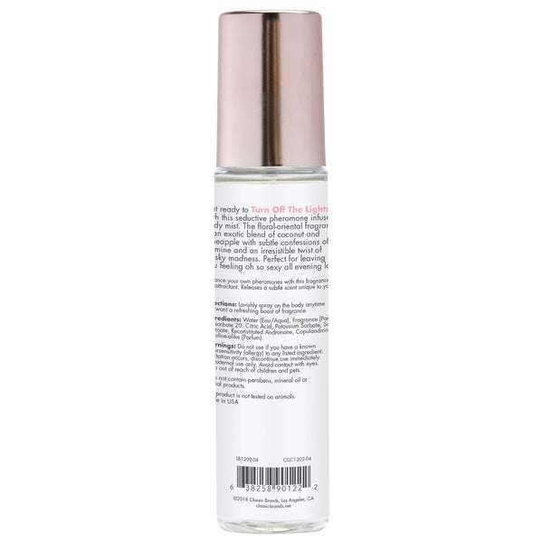 CG TURN OFF THE LIGHTS Fragrance Body Mist with Pheromones - Floral - LIGHTS Fragrance Body Mist