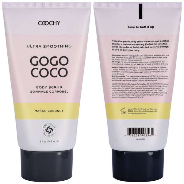 Coochy Ultra Smoothing Body Scrub Mango Coconut 5oz | 148mLCoochy Ultra Smoothing Body Scrub Mango Coconut 5oz