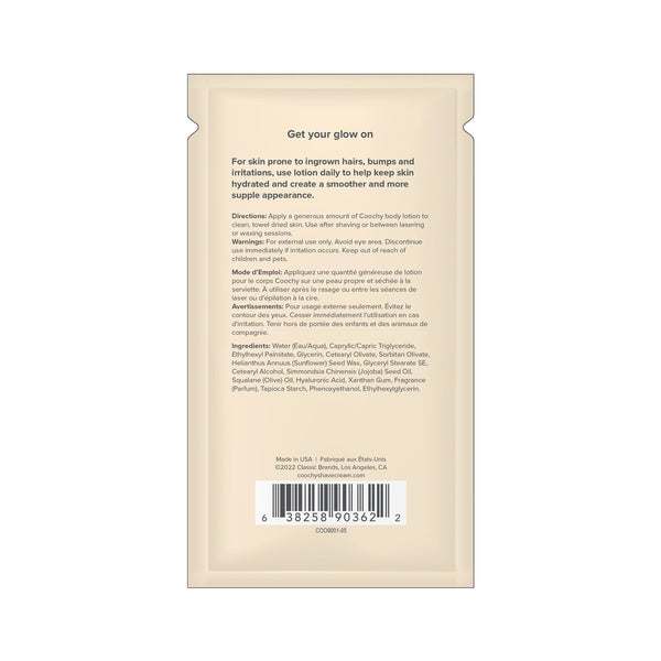 Coochy Ultra Silky Body Lotion Mango Coconut .35oz | 10mLCoochy Ultra Silky Body Lotion Mango Coconut