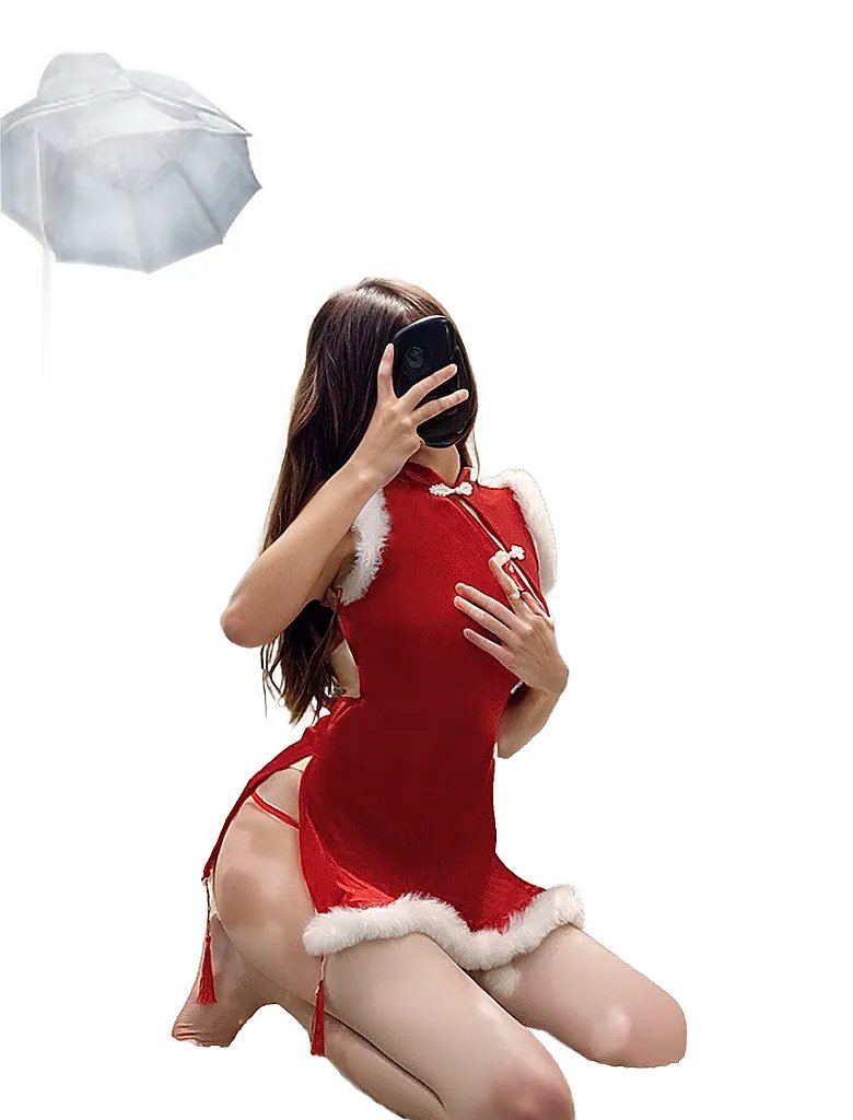 Pure Desire Christmas Cheongsam LingeriePure Desire Christmas Cheongsam Lingerie