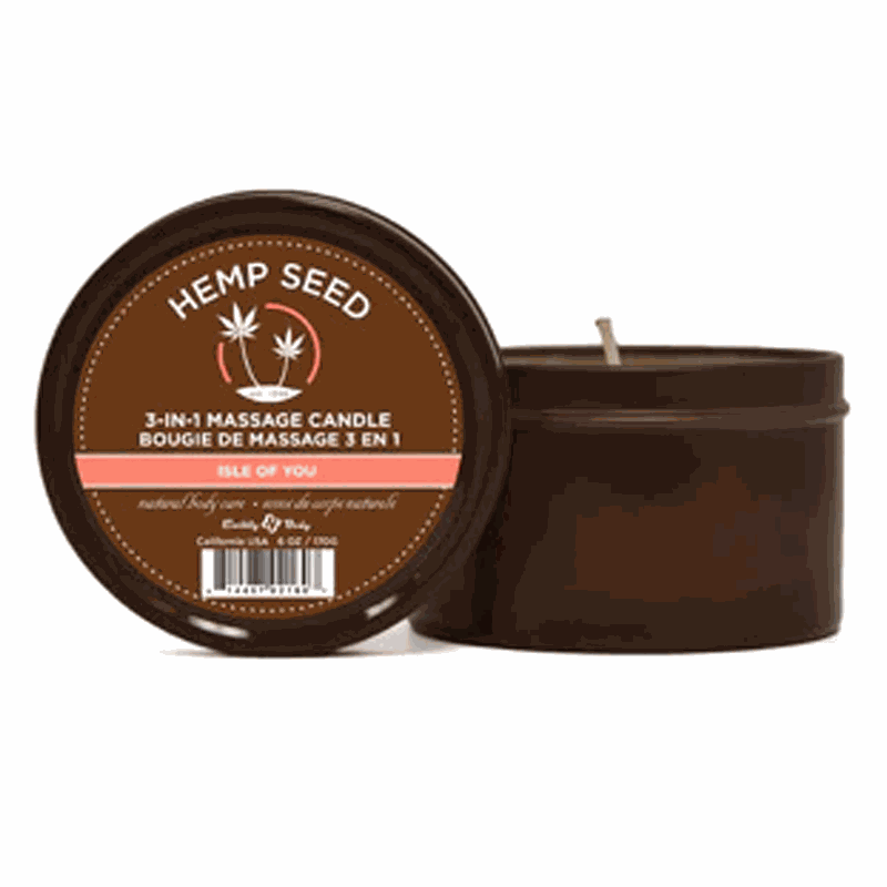 Earthly Body 3-in-1 Massage Candle 6 oz / 170 g-1 Massage Candle 6 oz / 170