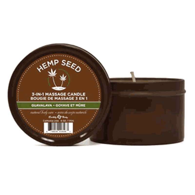 Earthly Body 3-in-1 Massage Candle 6 oz / 170 g-1 Massage Candle 6 oz / 170