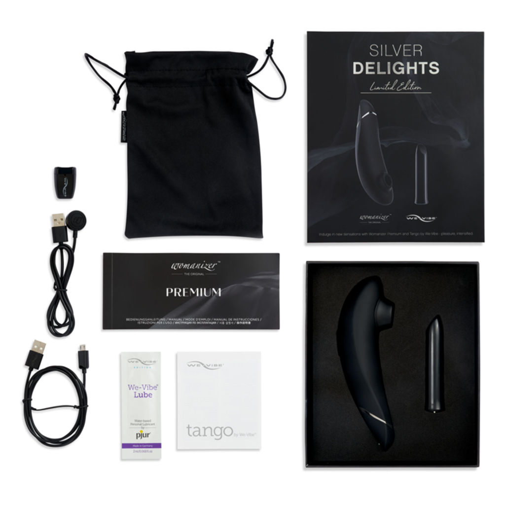 We-Vibe Womanizer Golden Moments Collection 2 Couples Vibrator-Vibe Womanizer Golden Moments Collection 2 Couples Vibrator