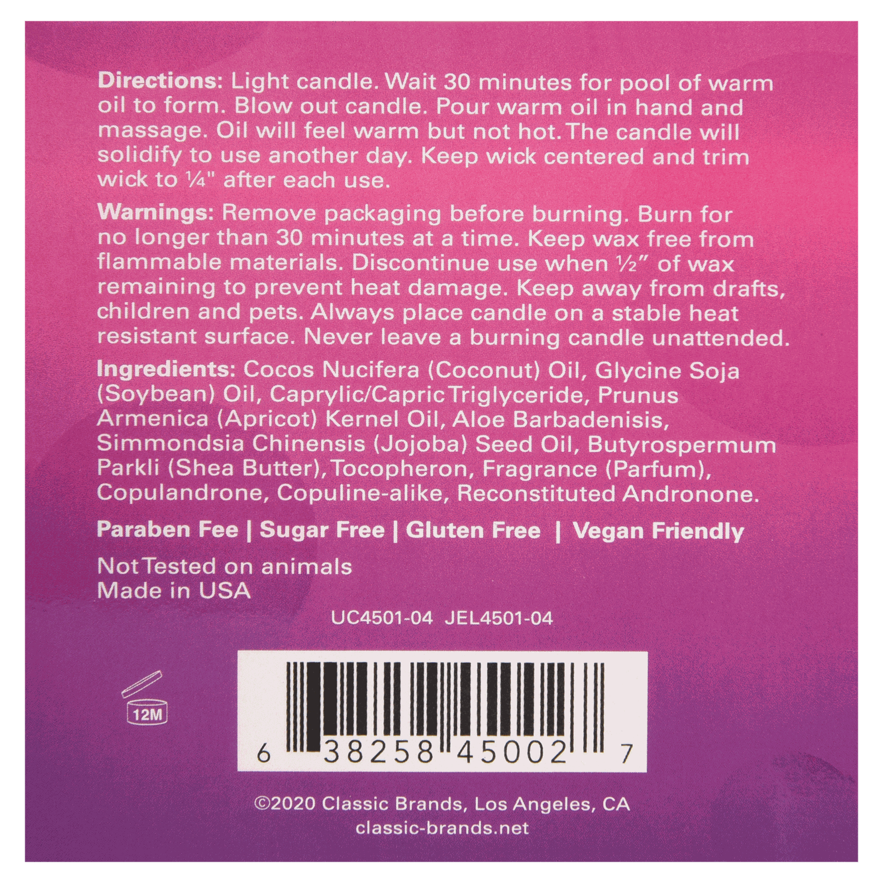 Jelique MOOD CANDLES Pheromone Soy Massage CandlesJelique MOOD CANDLES Pheromone Soy Massage Candles
