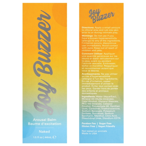 Jelique JOY BUZZER Clitoral Arousal BalmJelique JOY BUZZER Clitoral Arousal Balm