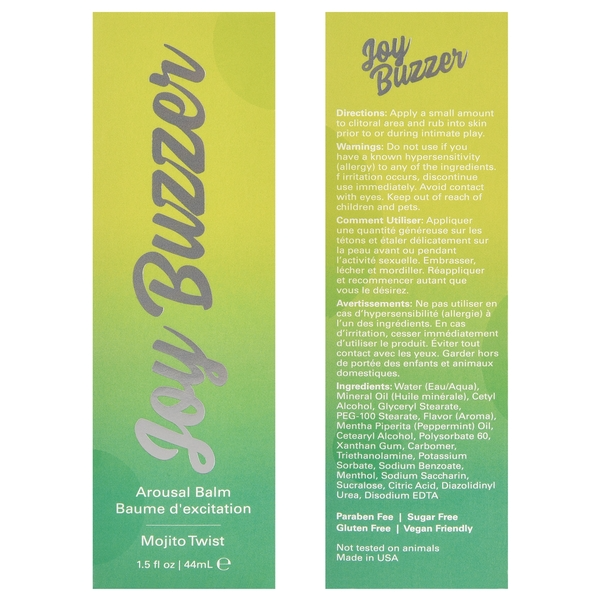 Jelique JOY BUZZER Clitoral Arousal BalmJelique JOY BUZZER Clitoral Arousal Balm