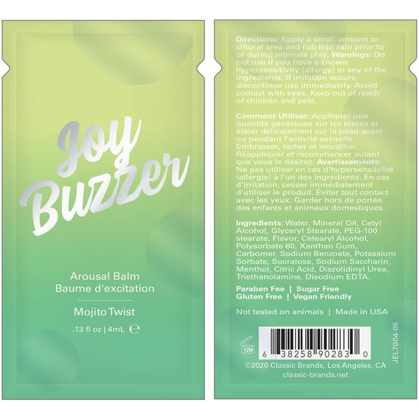 Jelique JOY BUZZER Clitoral Arousal BalmJelique JOY BUZZER Clitoral Arousal Balm