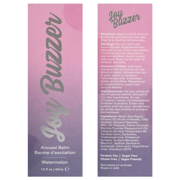 Jelique JOY BUZZER Clitoral Arousal BalmJelique JOY BUZZER Clitoral Arousal Balm