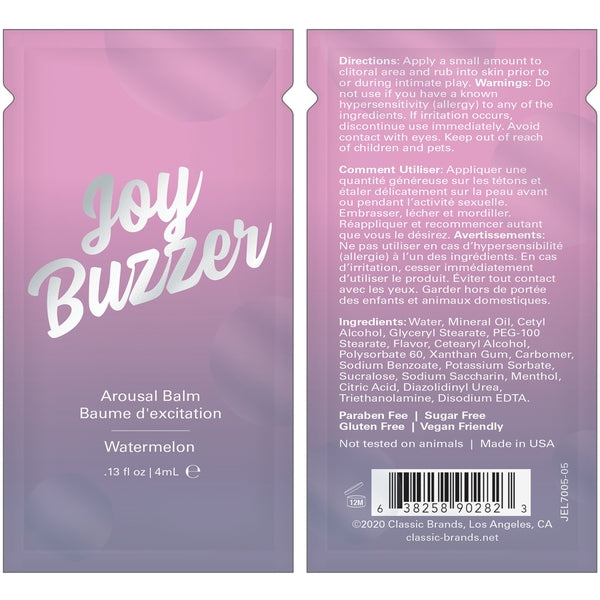 Jelique JOY BUZZER Clitoral Arousal BalmJelique JOY BUZZER Clitoral Arousal Balm
