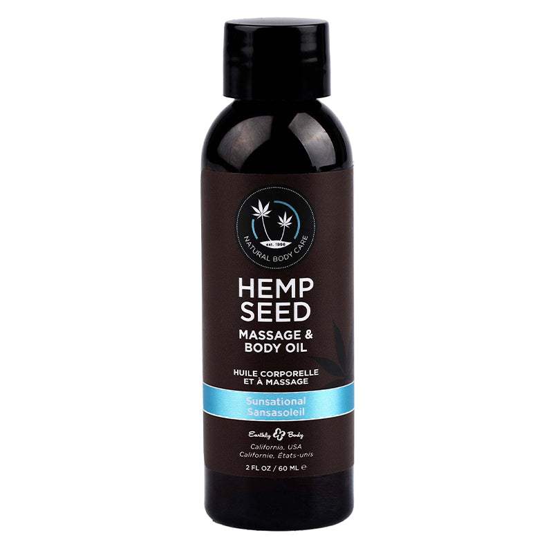 Earthly Body Hemp Seed Massage & Body Oil 2/8 ozEarthly Body Hemp Seed Massage & Body Oil 2/8 oz