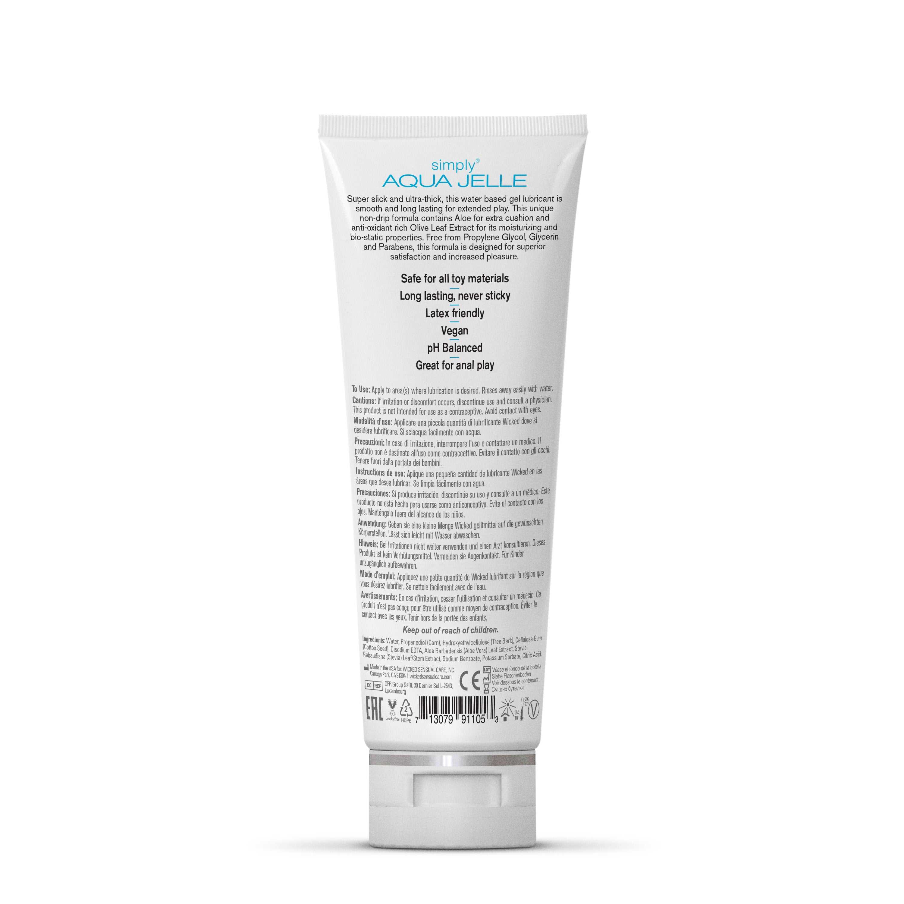 Wicked Simple Aqua Jelle Water Based LubricantWicked Simple Aqua Jelle Water Based Lubricant