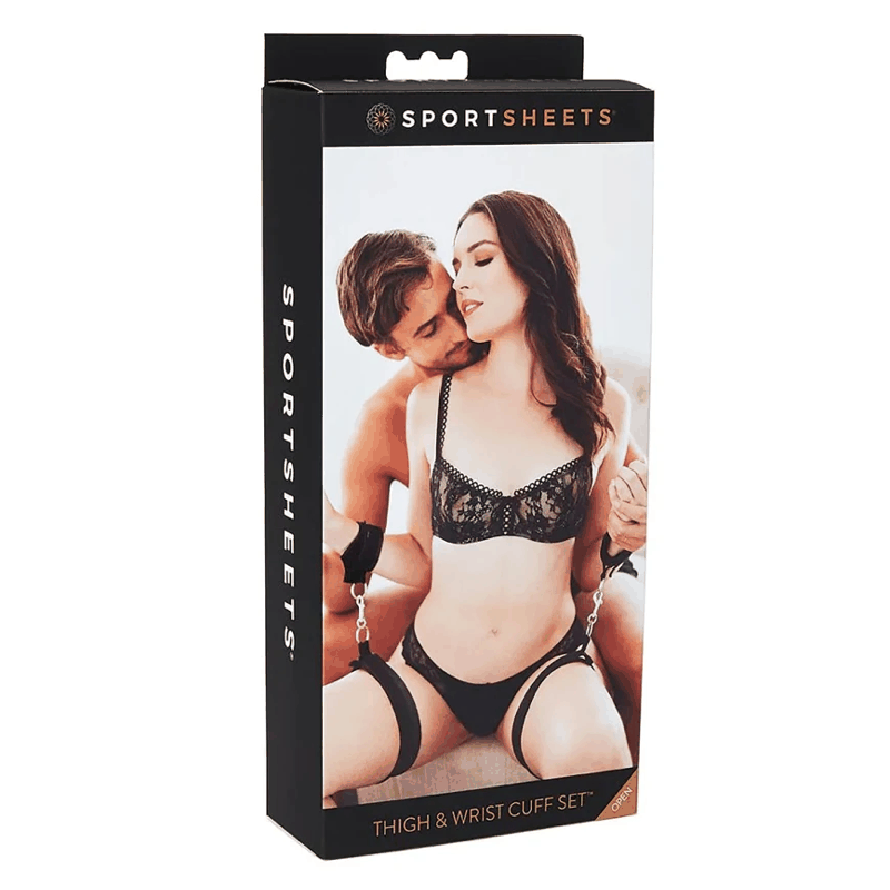 Sportsheets Thigh and Wrist Cuffs SetWrist Cuffs Set