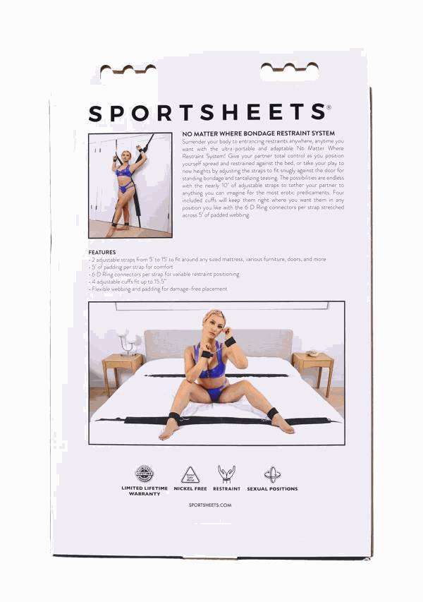 Sportsheets No Matter Where Bondage Restraint SystemBondage Restraint System