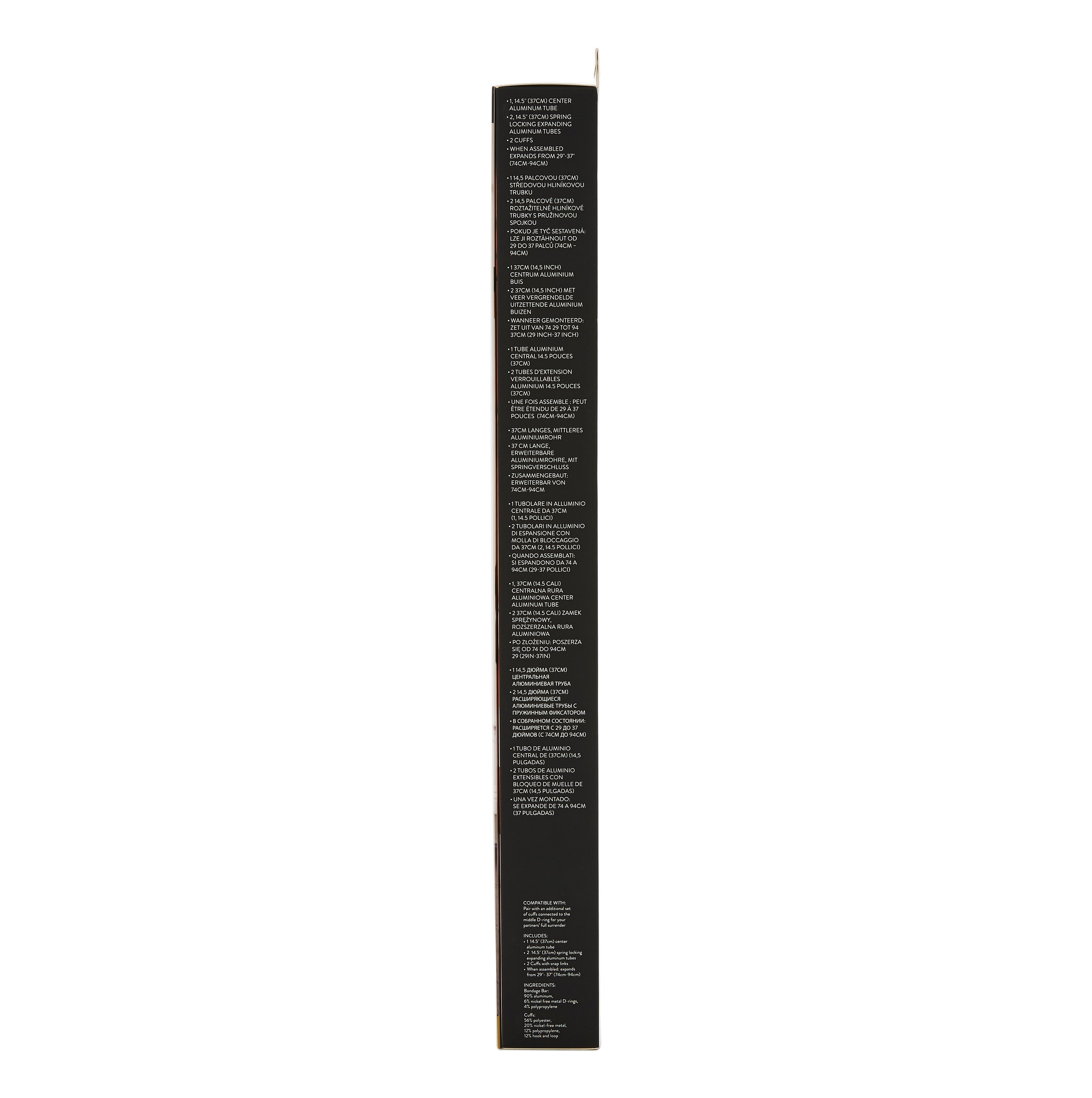 Sportsheets Expandable Spreader Bar & Cuffs SetSportsheets Expandable Spreader Bar & Cuffs Set