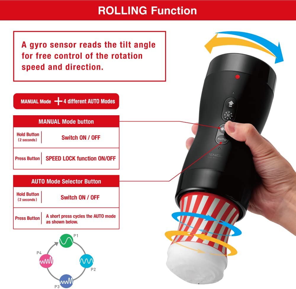 Tenga VACUUM GYRO ROLLER MasturbatorTenga VACUUM GYRO ROLLER Masturbator