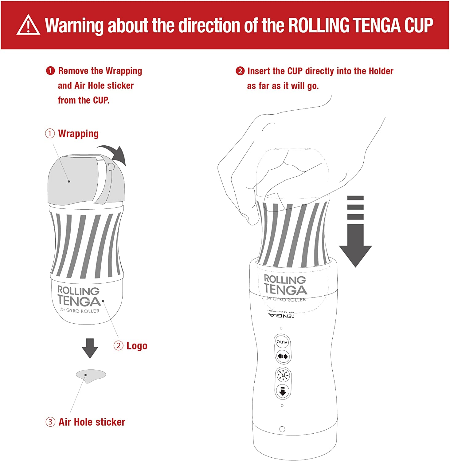 Tenga VACUUM GYRO ROLLER MasturbatorTenga VACUUM GYRO ROLLER Masturbator