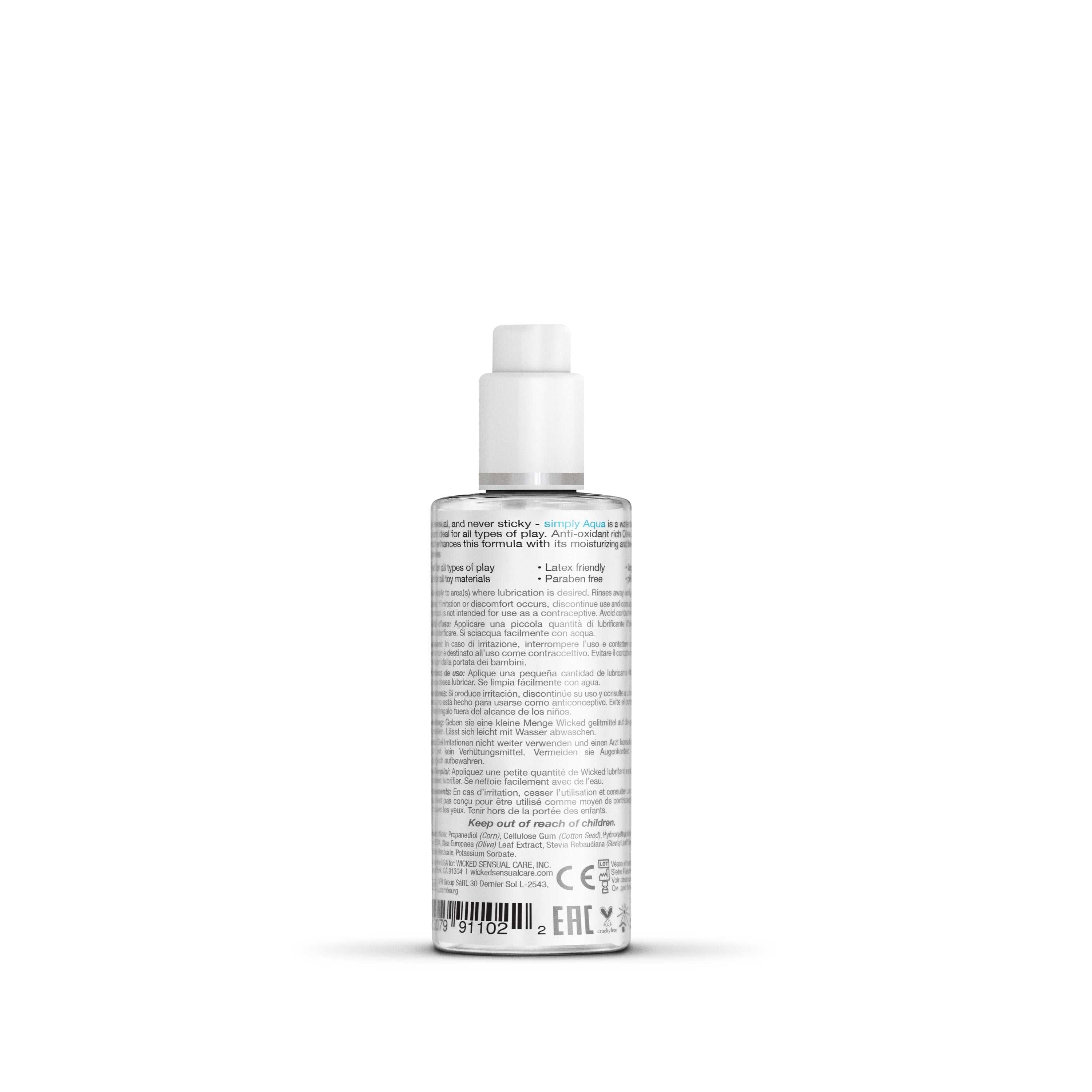 Wicked Simply Aqua Water Based LubricantWicked Simply Aqua Water Based Lubricant