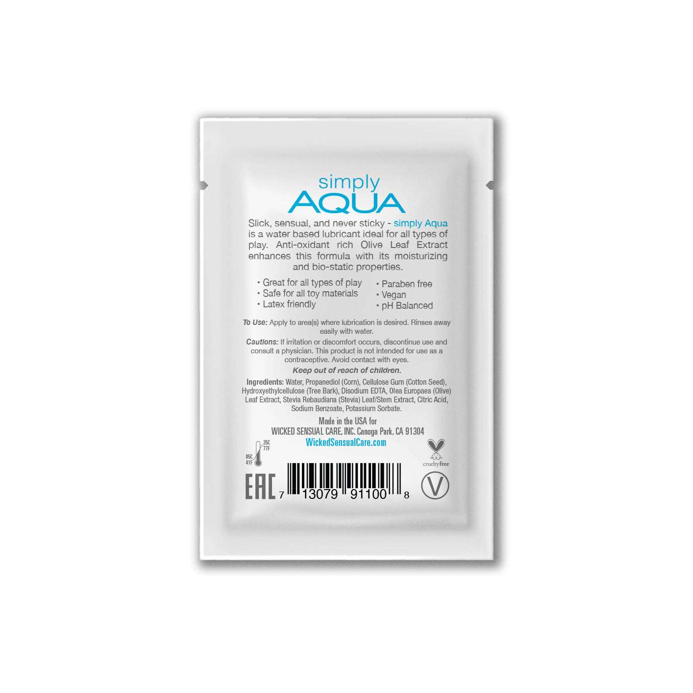 Wicked Simply Aqua Water Based LubricantWicked Simply Aqua Water Based Lubricant