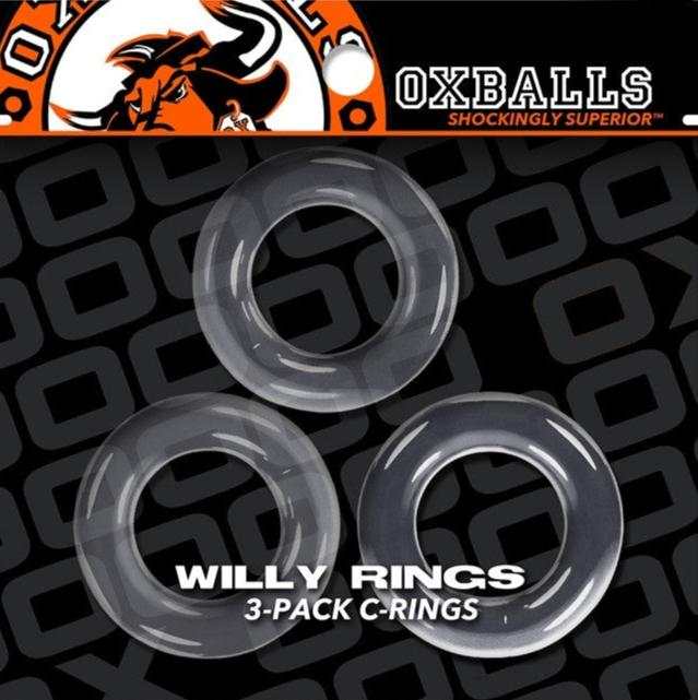 OXBALLS WILLY RINGS 3Pack CockringsOXBALLS WILLY RINGS 3Pack Cockrings