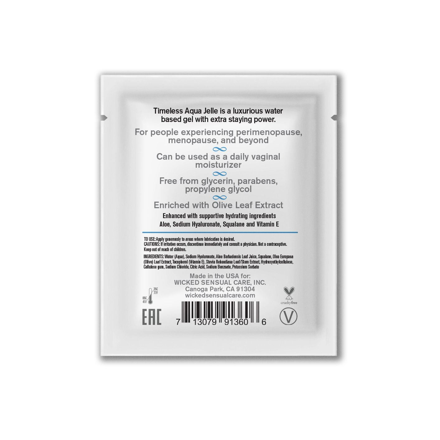 Wicked Simply Timeless Aqua Jelle LubricantWicked Simply Timeless Aqua Jelle Lubricant