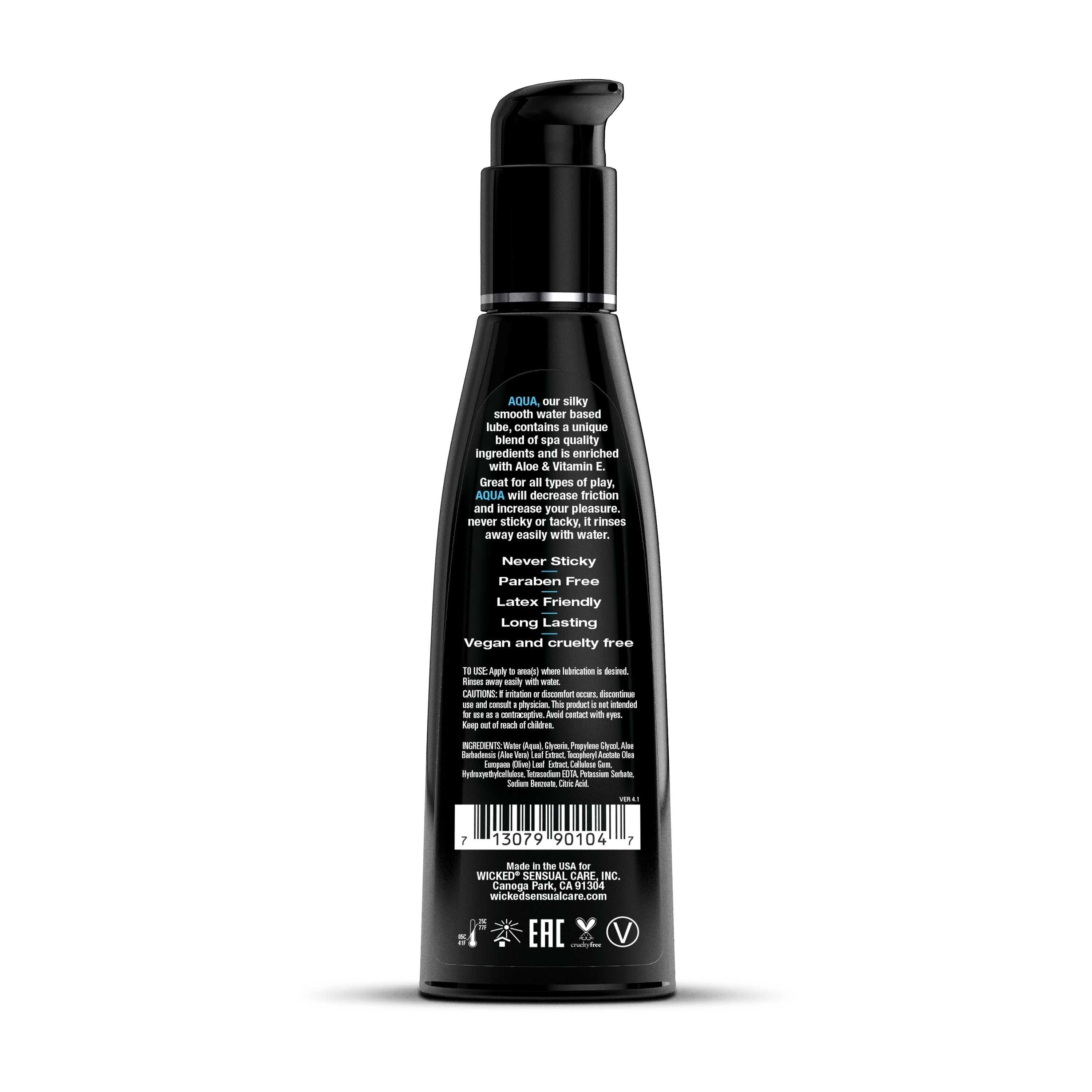 Wicked Aqua Water Based Fragrance Free LubricantWicked Aqua Water Based Fragrance Free Lubricant