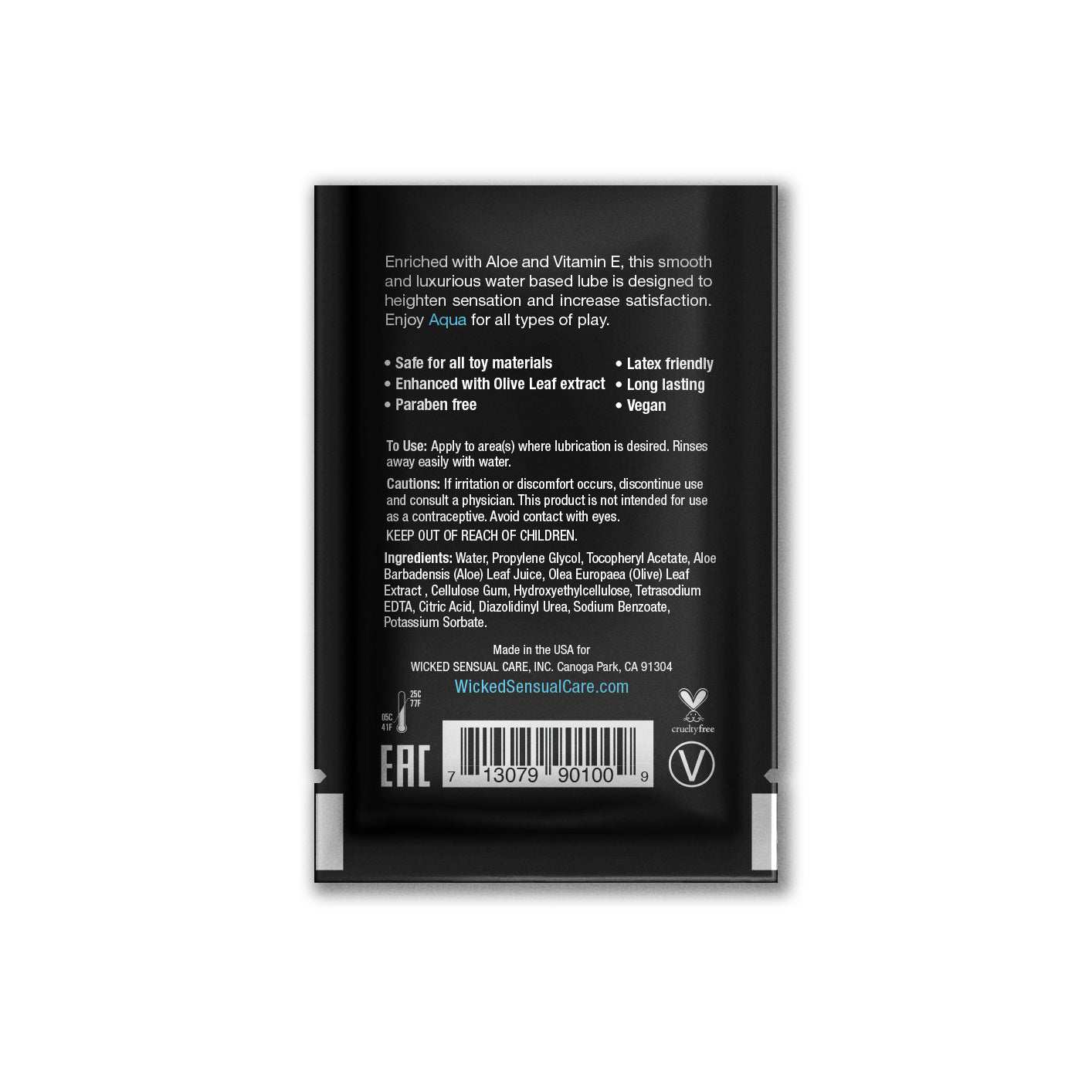 Wicked Aqua Water Based Fragrance Free LubricantWicked Aqua Water Based Fragrance Free Lubricant