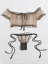 Erotic Lace Babydoll Lingerie Set - Bra, Thong, and PantiesErotic Lace Babydoll Lingerie Set - Bra, Thong,