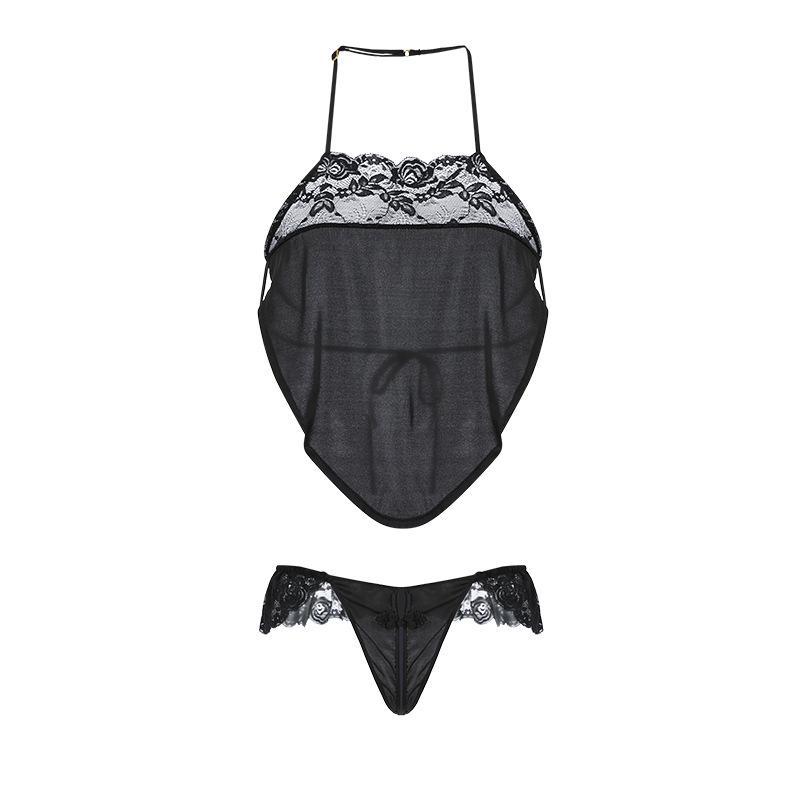 European and American Thin-Style Sexy Lingerie Pajamas NightdressEuropean