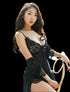 Sheer Lace 3-Piece Lingerie Set with Kimono RobeSheer Lace 3-Piece Lingerie Set