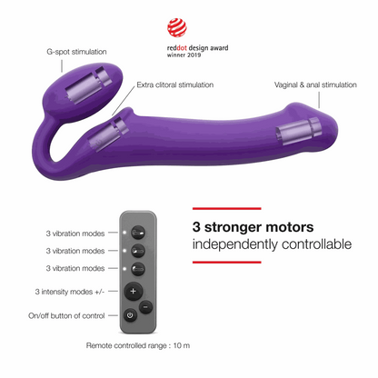 Strap-On-Me MULTI ORGASM VIBRATING BENDABLE STRAP-ONMULTI ORGASM VIBRATING BENDABLE STRAP-