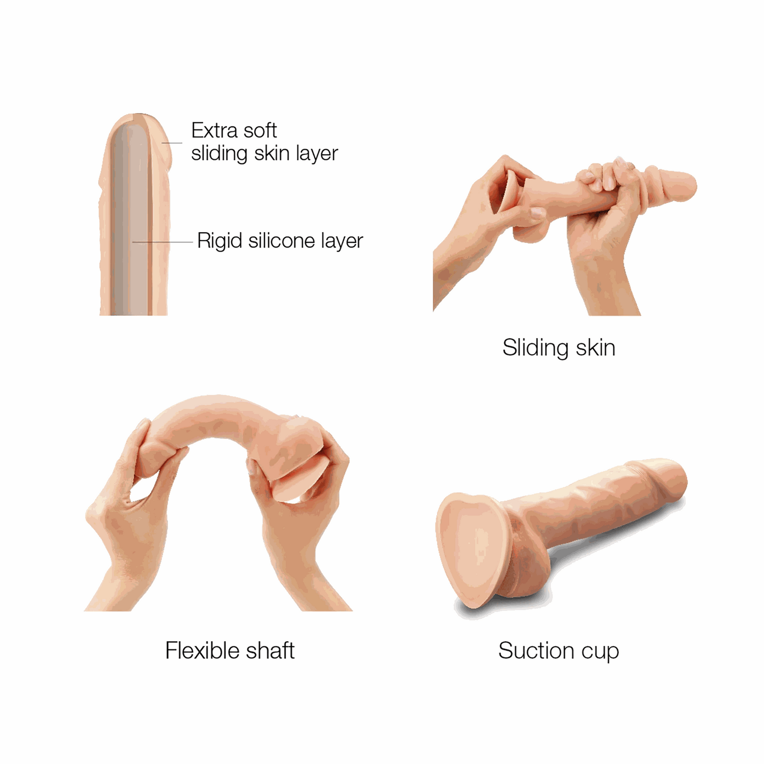 Strap-On-Me SLIDING SKIN REALISTIC DILDOSLIDING SKIN REALISTIC DILDO