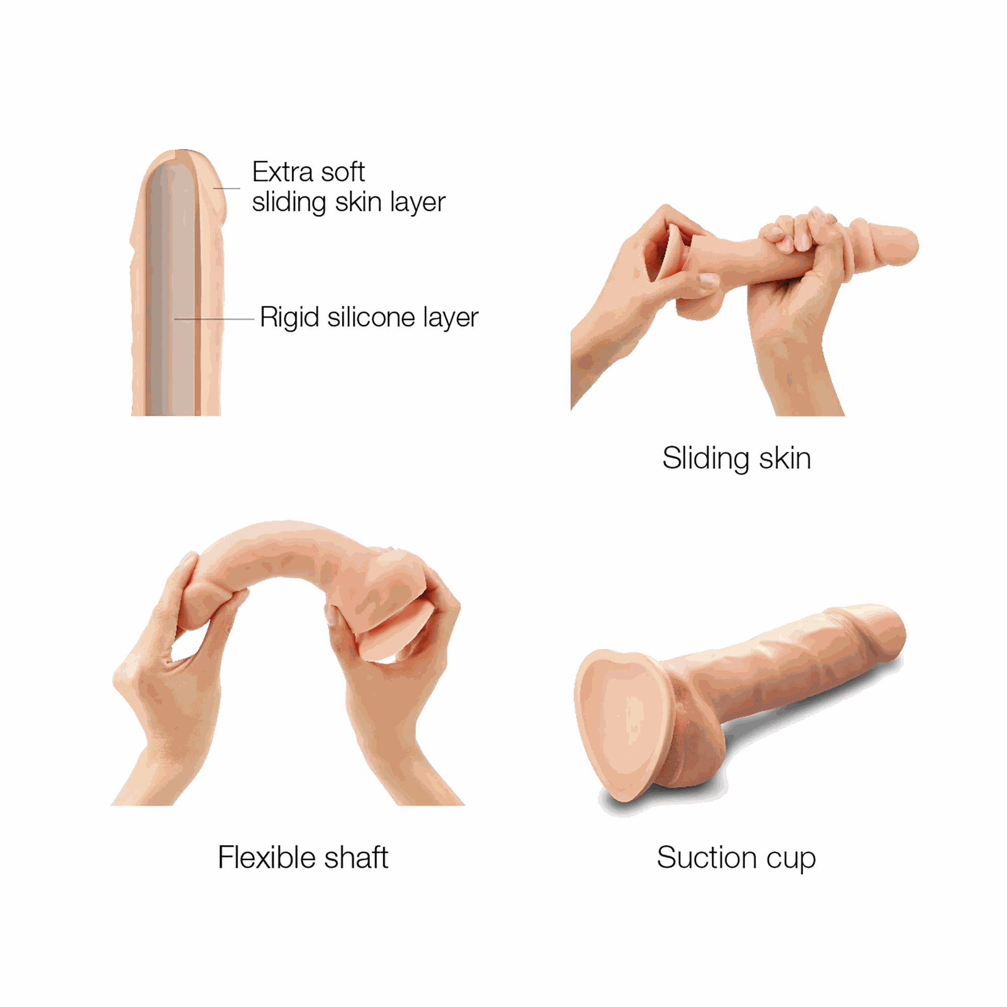 Strap-On-Me SLIDING SKIN REALISTIC DILDOSLIDING SKIN REALISTIC DILDO