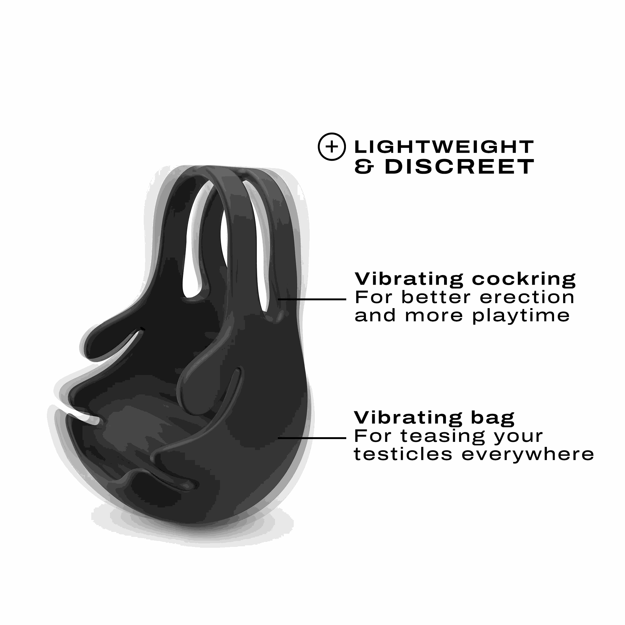 Dorcel Fun Bag Vibrating Cock Ring and Testicle StimulatorDorcel Fun Bag Vibrating Cock Ring
