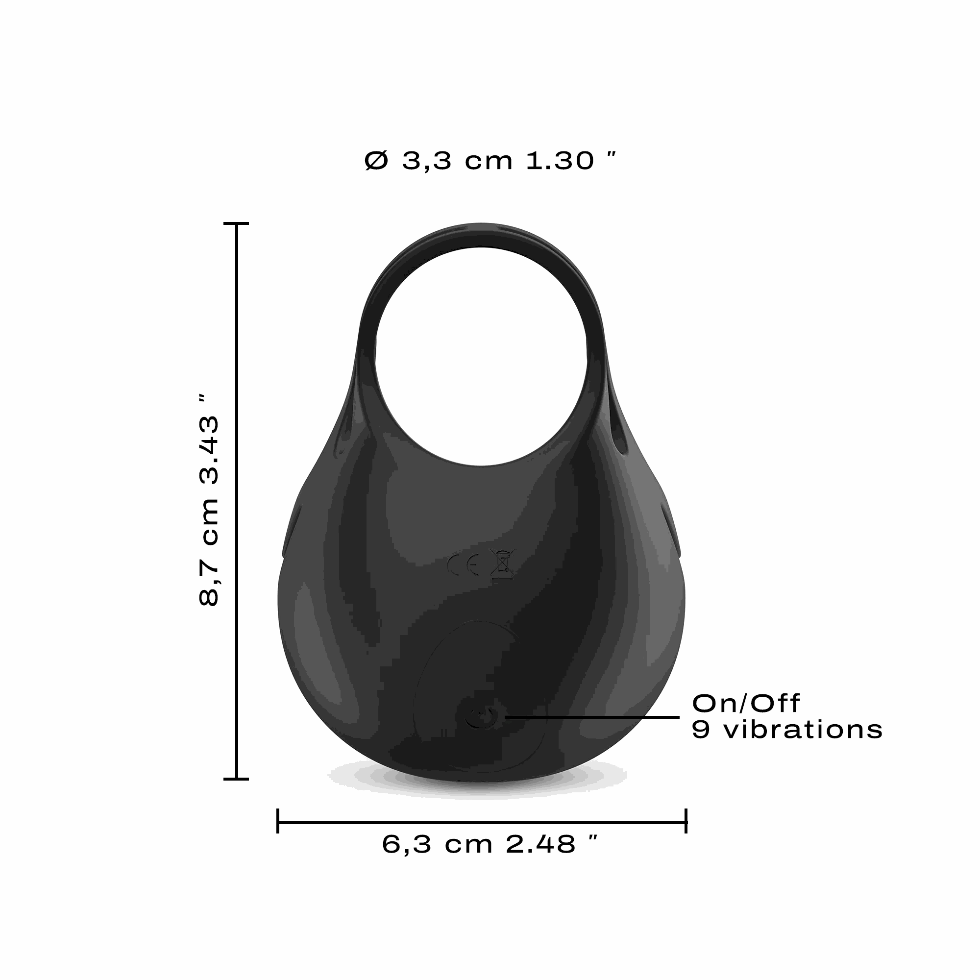 Dorcel Fun Bag Vibrating Cock Ring and Testicle StimulatorDorcel Fun Bag Vibrating Cock Ring