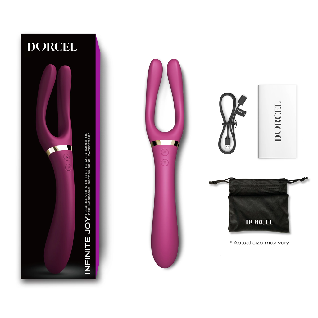 Dorcel Infinite Joy Plum Couples VibratorDorcel Infinite Joy Plum Couples Vibrator