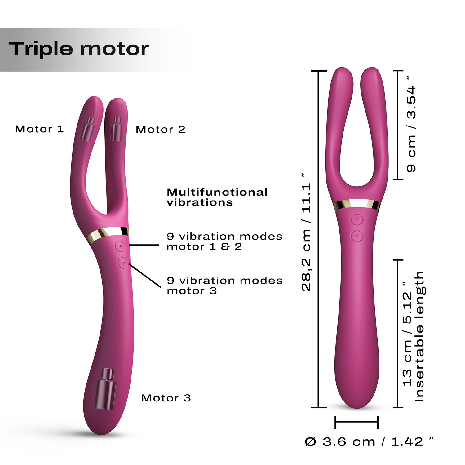 Dorcel Infinite Joy Plum Couples VibratorDorcel Infinite Joy Plum Couples Vibrator