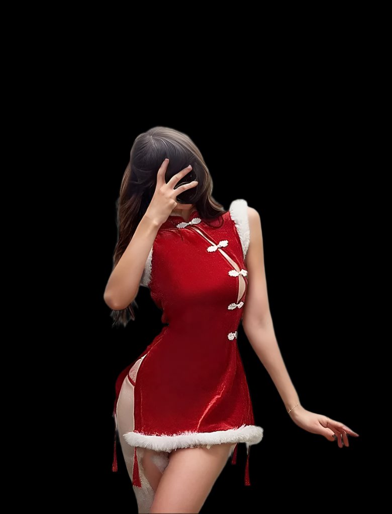 Pure Desire Christmas Cheongsam LingeriePure Desire Christmas Cheongsam Lingerie