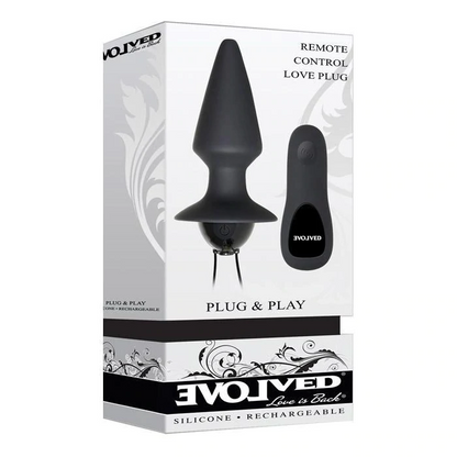 Evolved Plug &amp; Play Butt Plug Vibrator With Remote ControlEvolved Plug &amp; Play Butt Plug Vibrator