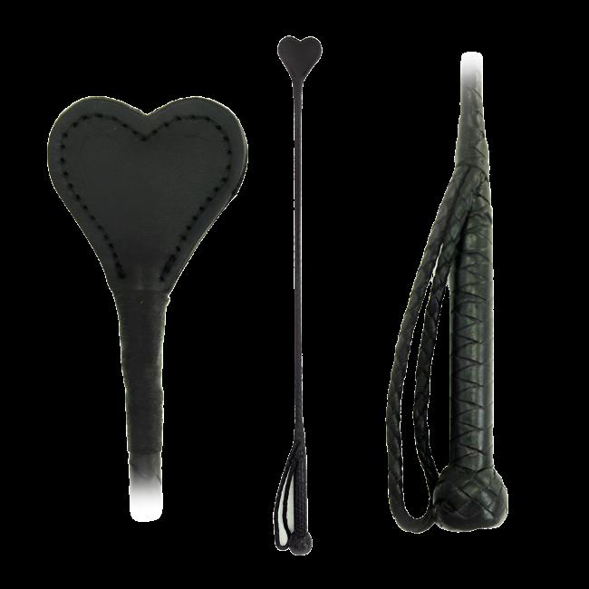Fetissimo Riding Crop Heart Leather 26inFetissimo Riding Crop Heart Leather 26in