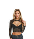 Silver Line Low-Cut Long-Sleeved TopSilver Line Low-Cut Long-Sleeved Top