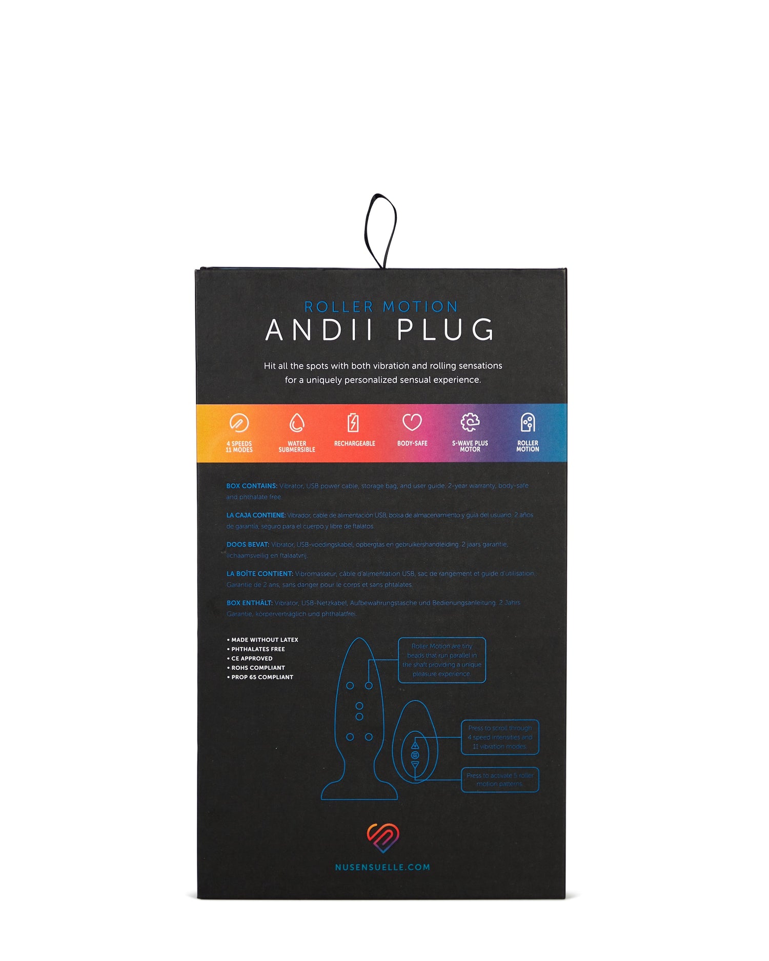 Nu Sensuelle ANDII Vibrating Butt PlugNu Sensuelle ANDII Vibrating Butt Plug